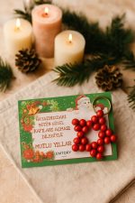 Nar Kırmızı 10 Adet Anahtarlık - Yılbaşı Hediyesi - Christmas Gift JJ - Görsel 3