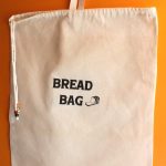 Büyük Boy Bread Bag Askılı Keten Ekmek Torbası 50x40cm