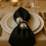 6 Adet Emtory Design Gümüş Metal Halkalı Peçete Yüzüğü - Silver Napkin Rings