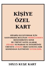 25 Adet Kişiye Özel Kuşe Kart -  sadece kart - Görsel 2