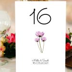 20 Adet Düğün Masası Kartı - Kişiye Özel Yazı - Masa Kartı  10x15cm