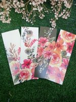 12'li Yağlı Boya Çiçek Serisi Kitap Ayracı - Kalın Kuşe - 4,5x15cm - Okul Hediye - Çiçekli Ayraç - Görsel 2