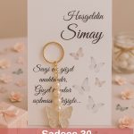 Kişisel 10 Adet Kelebek Anahtarlık - Mevlid Hediyesi - Kına Hediyesi - Doğumgünü hediyesi Yenidoğan