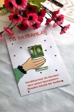 10 Adet Bayram Tebrik Kartı - Bayram Harçlık Kartı - Bayram Hediyesi - Görsel 2