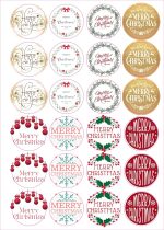 24 Adet - 8 Çeşit Yılbaşı Sticker - Yılbaşı Hediye Sticker - Yılbaşı Paketleme - Yılbaşı Süsü - Görsel 2