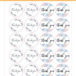 24 Adet - Thank You Flower Sticker - Teşekkür Sticker - Paketleme Sticker - Handmade Sticker