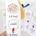 40 Adet Püsküllü Kitap Ayracı ve Uğur Böcekli Bileklik - (İSİM KISMI BOŞ GÖNDERİLİR.)