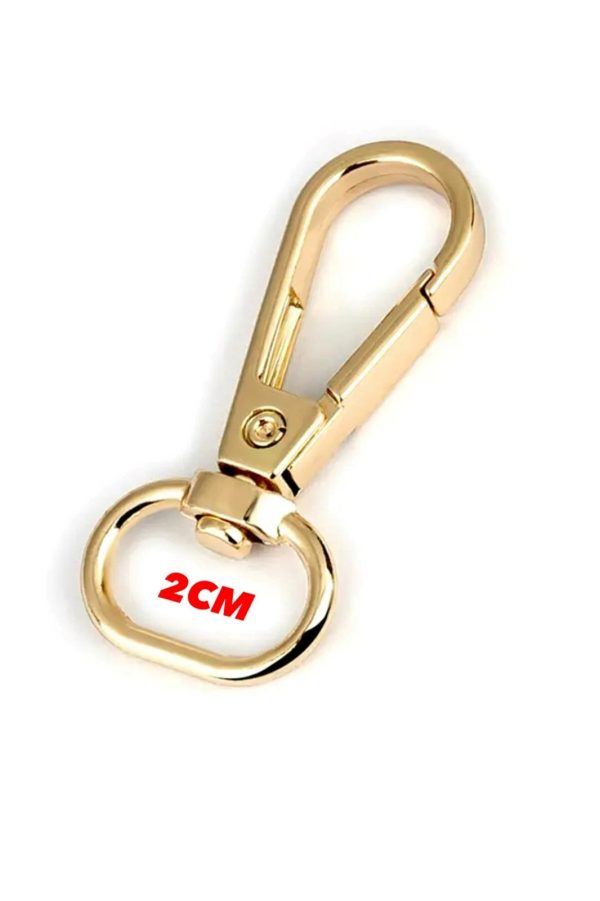 5 Adet Gold Yaylı Çanta Askısı - Istakoz Kanca - Metal Çanta Aksesuarı