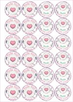 24 Adet - Bohemian Handmade Sticker - Teşekkürler Sticker - El Yapımı Sticker - Paketleme Sticker - Görsel 2