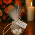 10'lu Kurdeleli Halkalı Şeker - Nikah Şekeri - Nİkah Hediyesi - Nişan Hediyesi
