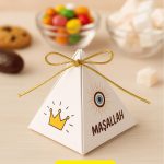60 Adet Nazar Maşallah Sünnet Hediye Kutusu - Mevlid Hediye - Lokum Kutusu - Şeker Kutusu