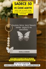 Siyah Kelebek | İncili Kelebek Anahtarlık - Kına Hediye - Nişan Hediyelik - Nikah Hediye 10 Adet