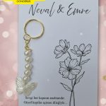 Butterfly Keychain | Kelebek Anahtarlık - 10 Adet - Kına Hediyesi - Nişan Hediyelik - Nikah Hediye