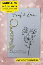 Butterfly Keychain | Kelebek Anahtarlık - 10 Adet - Kına Hediyesi - Nişan Hediyelik - Nikah Hediye