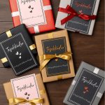 50 Adet Çizgi Detaylı Teşekkür Kartı - 5 Model - Paketleme Kartı - 9x6cm Kalın Parlak