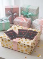 50 Adet Çizgi Detaylı Teşekkür Kartı - 5 Model - Paketleme Kartı - 9x6cm Kalın Parlak - Görsel 2