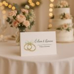 Nişan Yüzüklü Masa Kartı - Çift Yön Baskı - 11x16cm - İsme Özel - Nişan Kartı - Nikah Kartı - Görsel 2