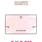 Toz Pembe Handmade - 100 Adet Bileklik & Kolye Kartı - Takı Kartı - Paketleme Kartı - Bujiteri Kartı