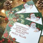 Yılbaşı Motto Kart - Yılbaşı Tebrik Kartı - Yılbaşı Kartpostal - Yılbaşı Hediye - Parlak Kuşe 10x15