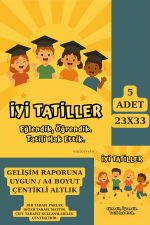 Gelişim Raporu | Mezuniyet Konsept Gelişim Raporu Karne Kılıfı Hediye - Kalın Kuşe - 5 Adet