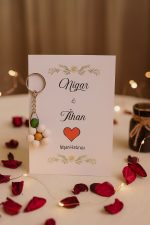 10 Adet Ahşap Papatya Bohem Anahtarlık - Kına Hediye - Nişan Hediye - Nikah Hediye - Anneler Günü - Görsel 2