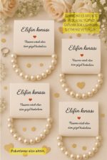 20 Adet İnci Bileklik - Kına Hediyesi - Nişan Hediyesi - Bride Hediyesi - Lastiklidir.