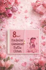 5 Adet | Kadınlar Günü Kartlı İnci Beyaz Bileklik - Kadınlar Günü Hediyesi