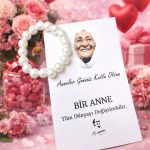 İnci Toka & Bileklik Aksesuar | 10 Adet  Zübeyde Hanım Kartlı Jelatinli Anneler Günü Hediyesi