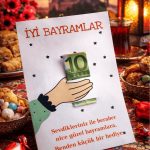 10 Adet Bayram Tebrik Kartı - Bayram Harçlık Kartı - Bayram Hediyesi