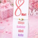 10 Adet Kadınlar Günü Hediyelik İnci Bileklik - Kadınlar Günü Şans Bilekliği