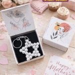 10 Adet Kutulu Anahtarlık - Kına Hediyesi - Nişan Hediyesi - Nikah Hediyesi - Soft Papatya