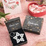 10 Adet Kutulu Anahtarlık - Kına Hediyesi - Nişan Hediyesi - Nikah Hediyesi - Siyah
